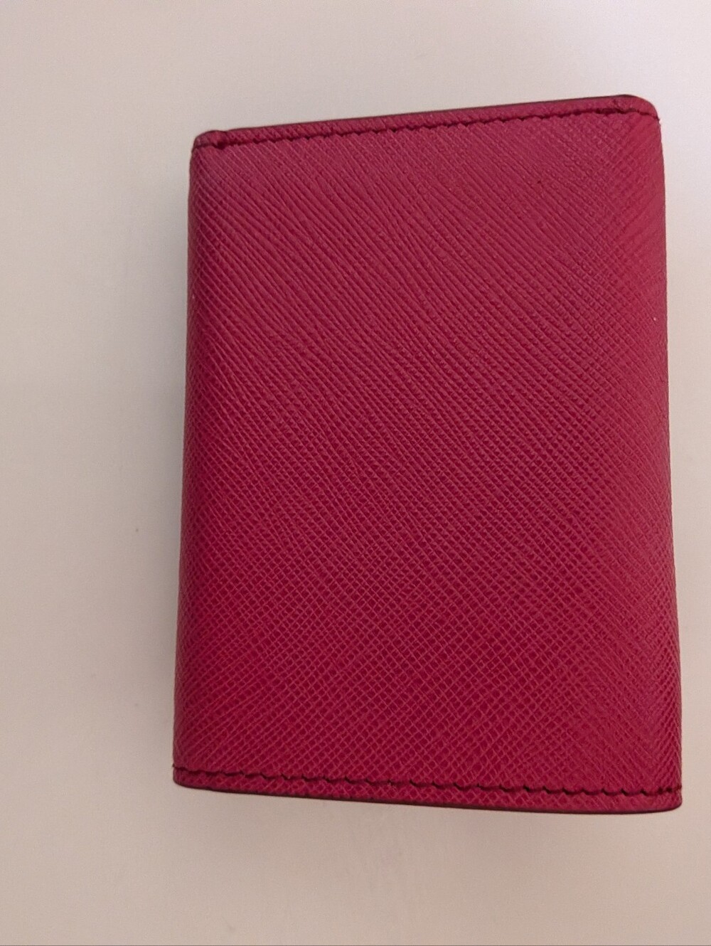 Prada Small Trifold Wallet Pink Safiano Leather Nib 🎁 - Picture 4 of 12